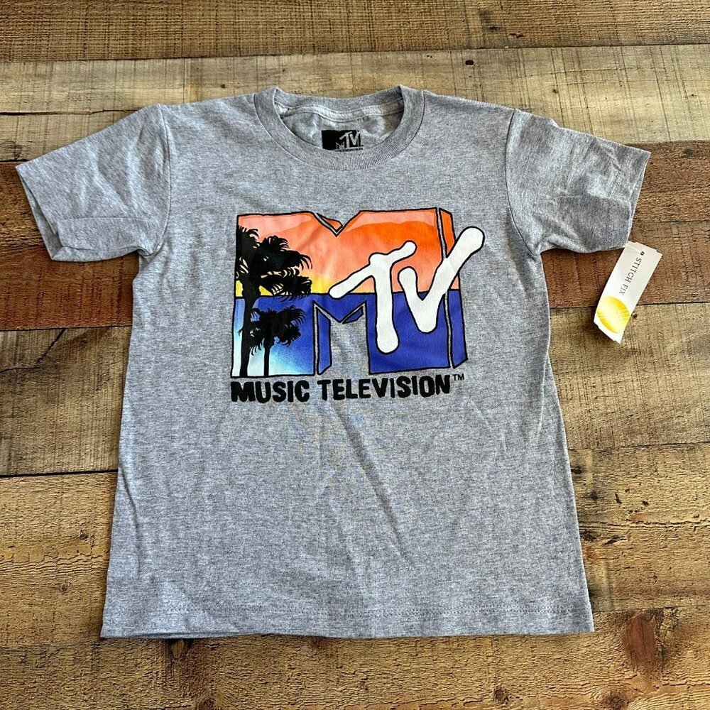 MTV Boys Short Sleeve Graphic Tee Crew Neck T-shirt -7